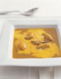 Mussel and saffron soup