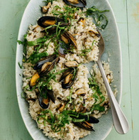 Mussel and sorrel risotto