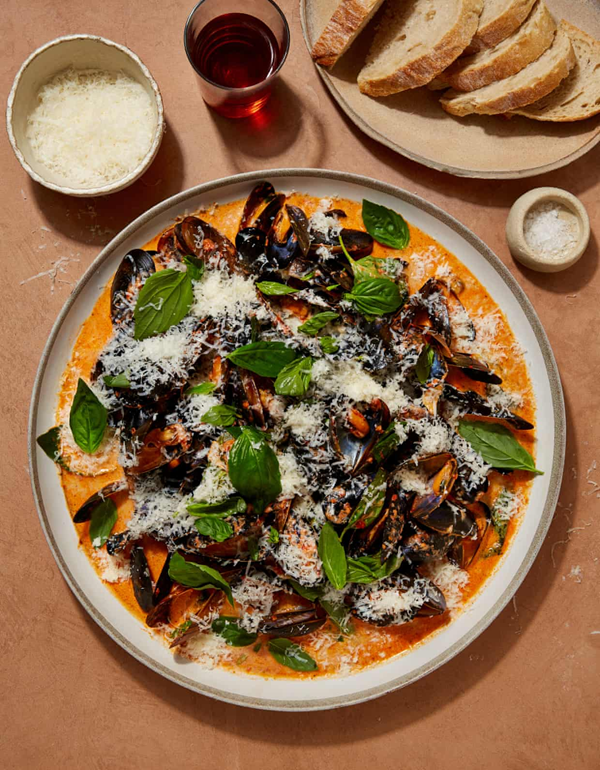 Mussels alla vodka