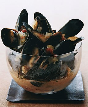 Mussels in lager