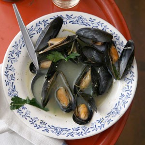 Mussels in white wine
