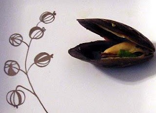 Mussels with bacon, beer & mushrooms