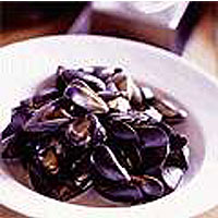Mussels with cider