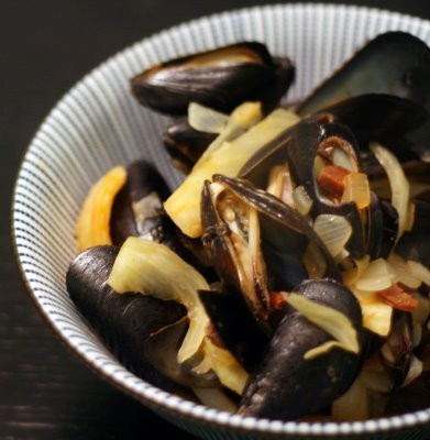 Mussels with fennel & chorizo