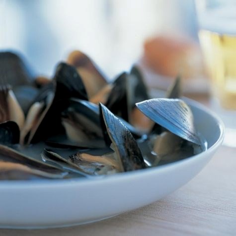 Mussels with fennel-herb broth