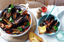 Mussels with fermented chilli sugo [Jason Staudt]
