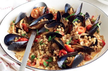 Mussels with fregola