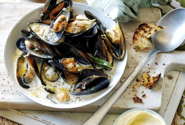 Mussels with habanero sauce