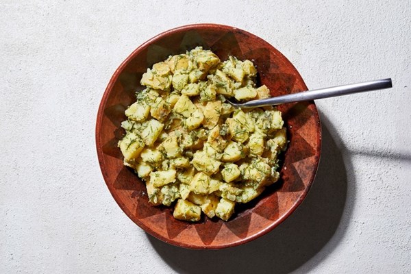 Mustard and dill potato salad