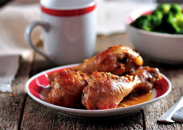 Mustard and honey drumsticks