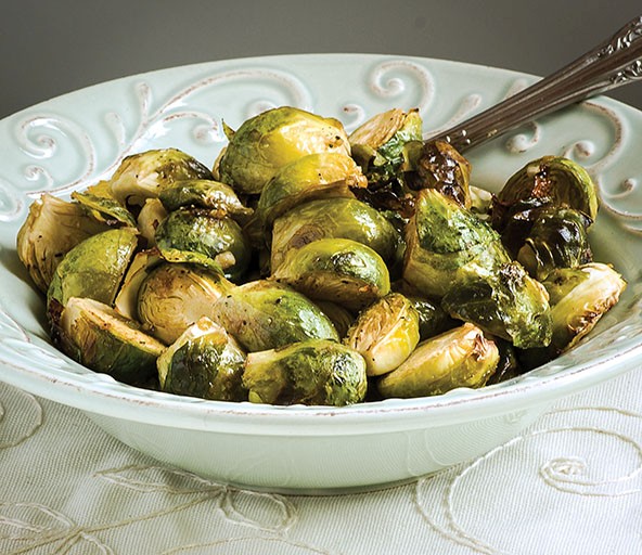 Mustard-garlic-Brussels sprouts