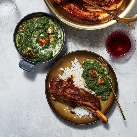 Mustard greens saag paneer