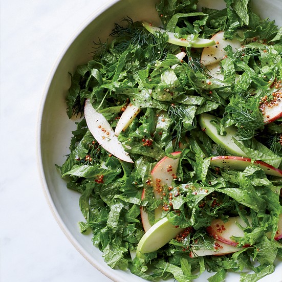 Mustard greens salad