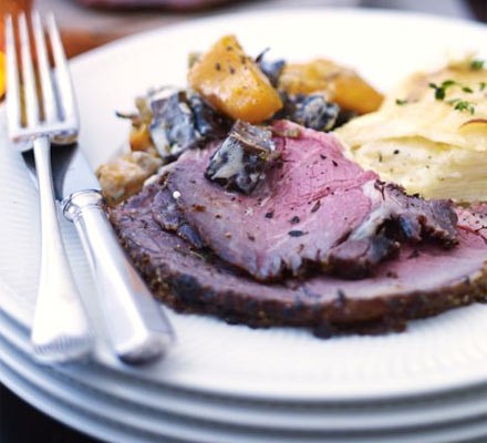 Mustard roast beef