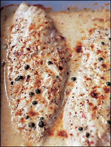 Mustard-roasted fish