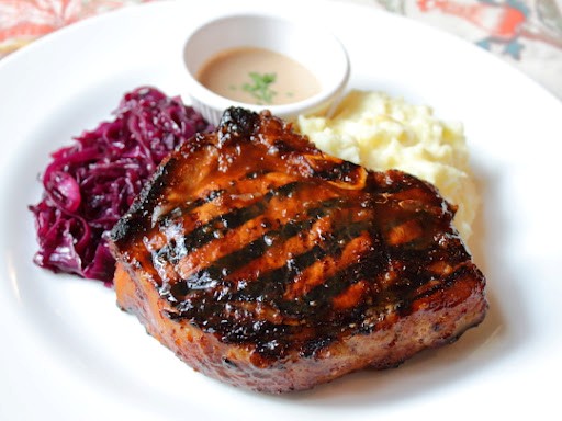 Mustards Grill’s Mongolian pork chop