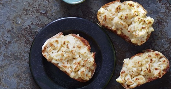 Mustardy cauliflower rarebit toasts