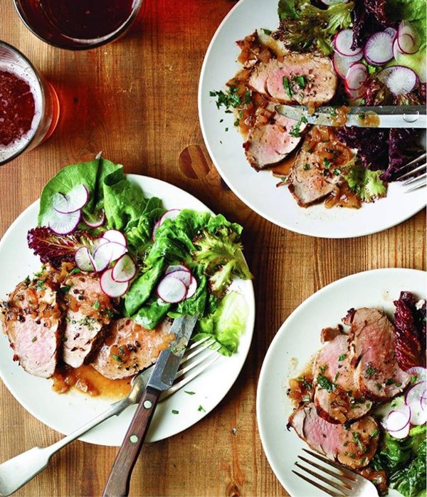 Mustardy pork tenderloin