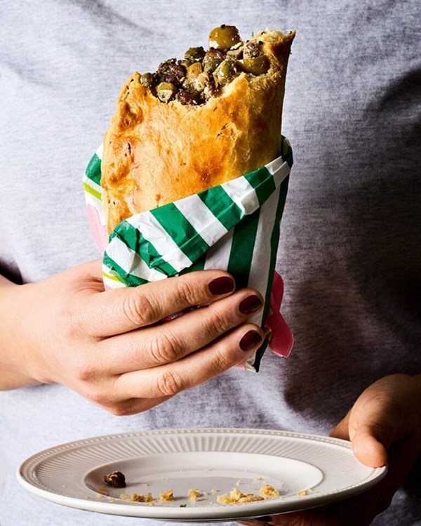 Mutton and olive pasties 