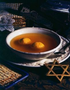 My Aunt Annette's matzo ball soup
