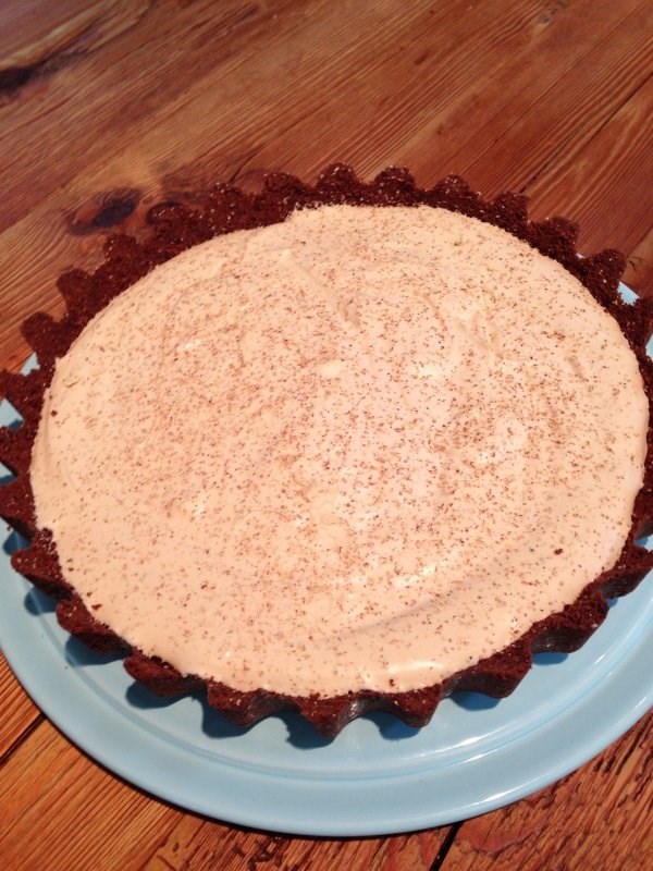 My brandy Alexander pie
