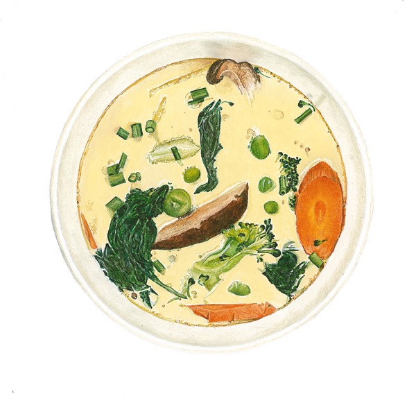 My chawanmushi with spring vegetables