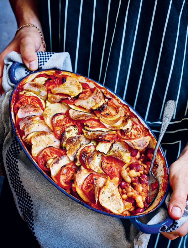 My dad's potato chilli bake