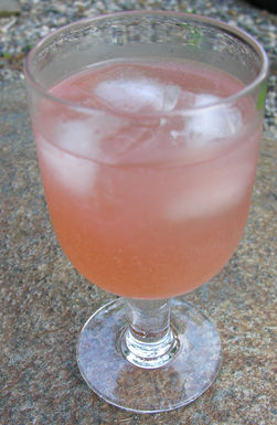 My easy strawberry rhubarb cooler