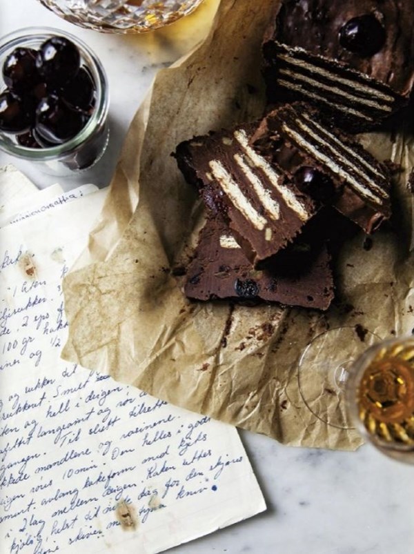 My grandmother's no-bake chocolate biscuit slice