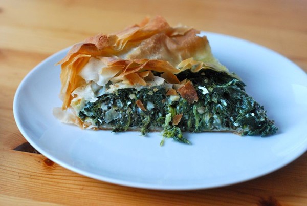 My lazy spanakopita