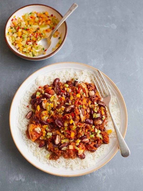 My microwave chilli con carne