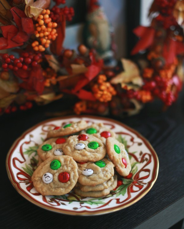 My M&M’s holiday cookies