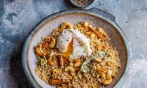 My mother's cashew nut pulao rice