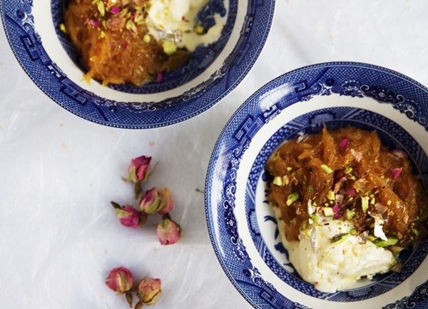My nani’s muzaffar seviyan served with clotted cream