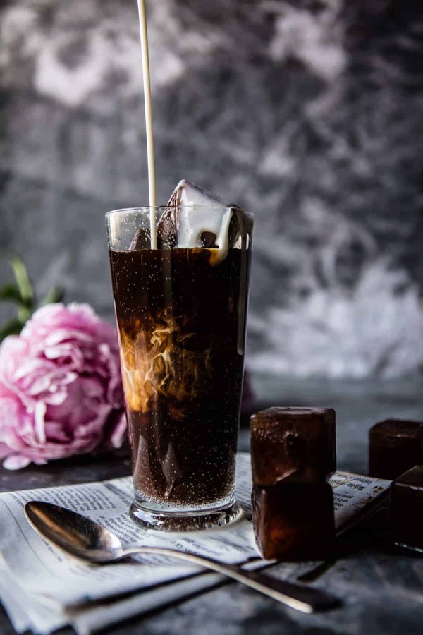 My perfect vanilla bean iced coffee