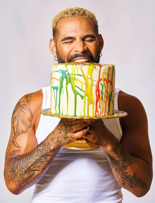My signature splatter cake