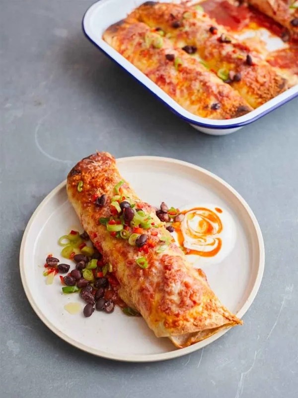 My veggie enchiladas