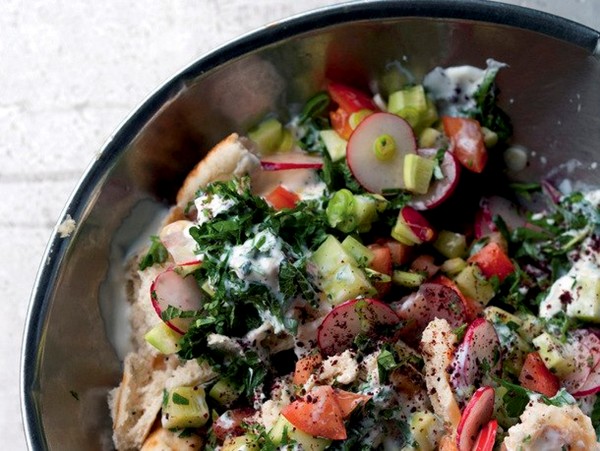 Na'ama's fattoush from 'Jerusalem' (Cook the Book)