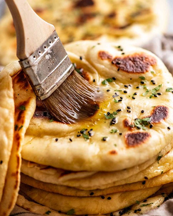 Naan – chewy & fluffy