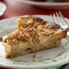 Naked apple-vanilla pie