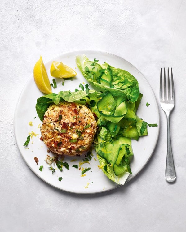 Naked fish burgers