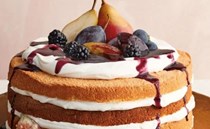 Naked fruit chiffon cake