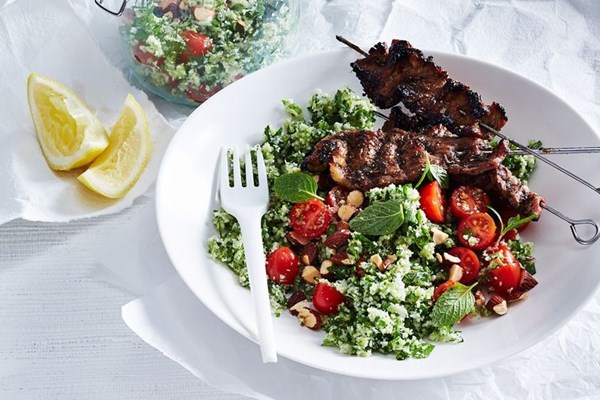 Naked pork kebab bowl