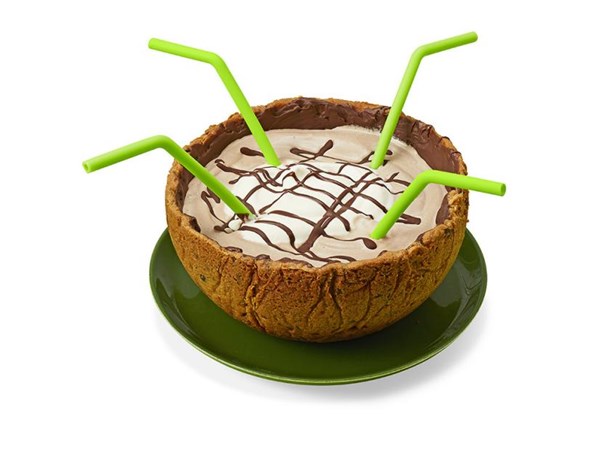 Name this dish! cookie bowl and milkshake
