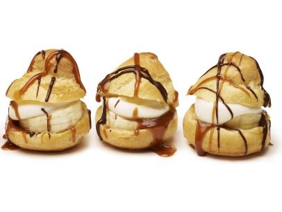 "Name this dish" cream puffs