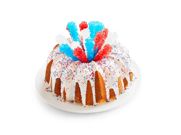 Name this dish! Fourth of July fireworks cake