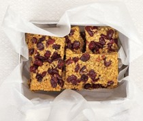 Nana Goy's cranberry flapjacks