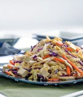 Napa cabbage and tofu salad