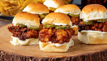 Nashville hot chicken sliders 