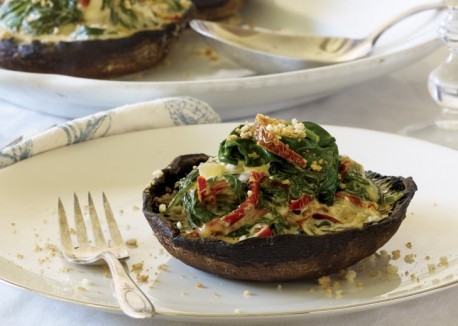 Natale stuffed portobellos
